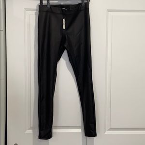 Express high waisted faux leather leggings